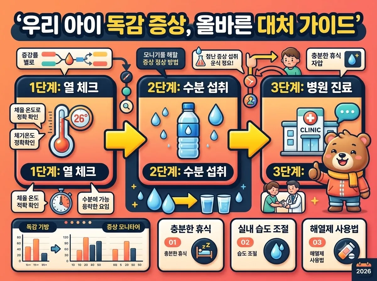 열부터 시작할까 아이에게 나타나는 독감 초기 증상 5가지와 주의점 이미지 2