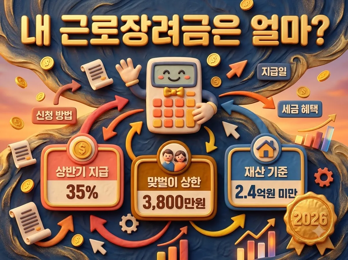 상반기 근로장려금 얼마나 받을까 소득에 따른 지급액 계산 방법