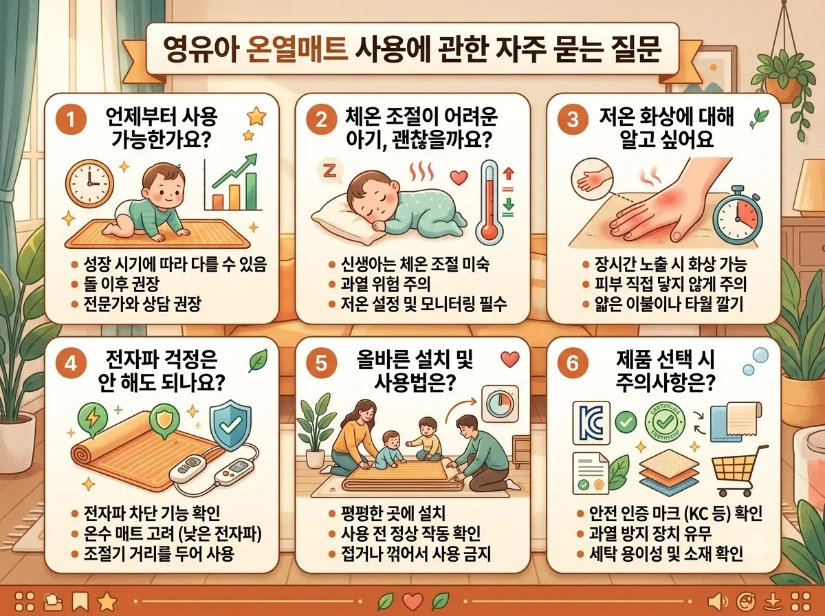 영유아 온열매트 사용 시 주의사항: 2026년 적정 온도와 보습 수칙 이미지 1