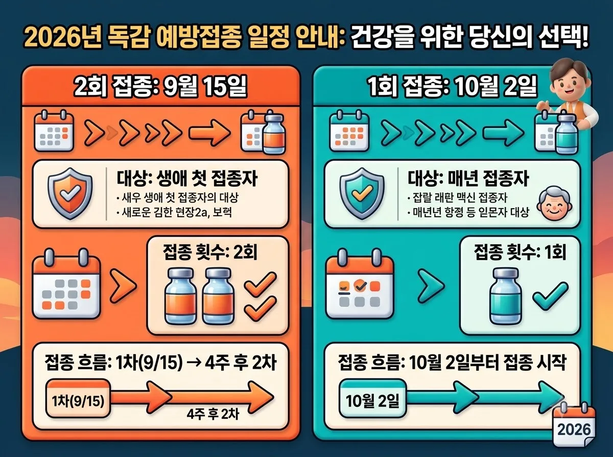 2026년 아이 독감 예방접종 무료 대상과 놓치기 쉬운 일정 확인법 이미지 1