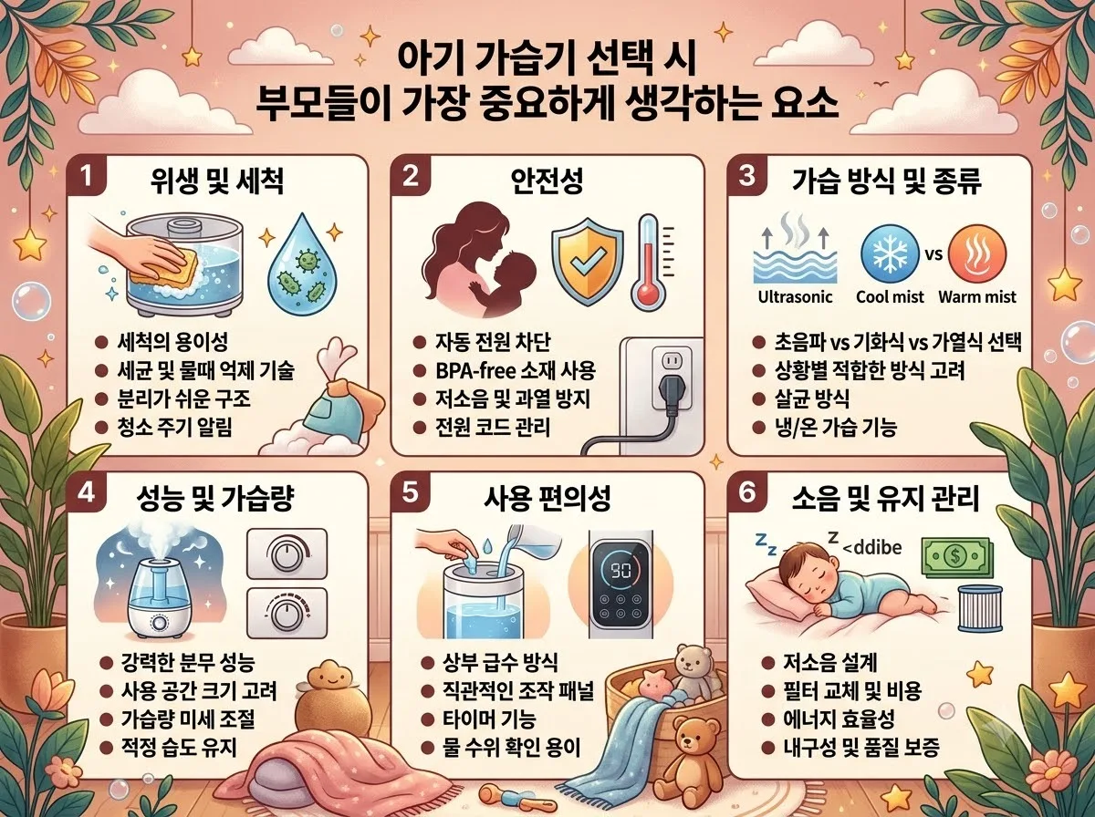 아기 가습기 고를 때 초음파 가열식 방식보다 중요한 3가지 (2026) 이미지 1