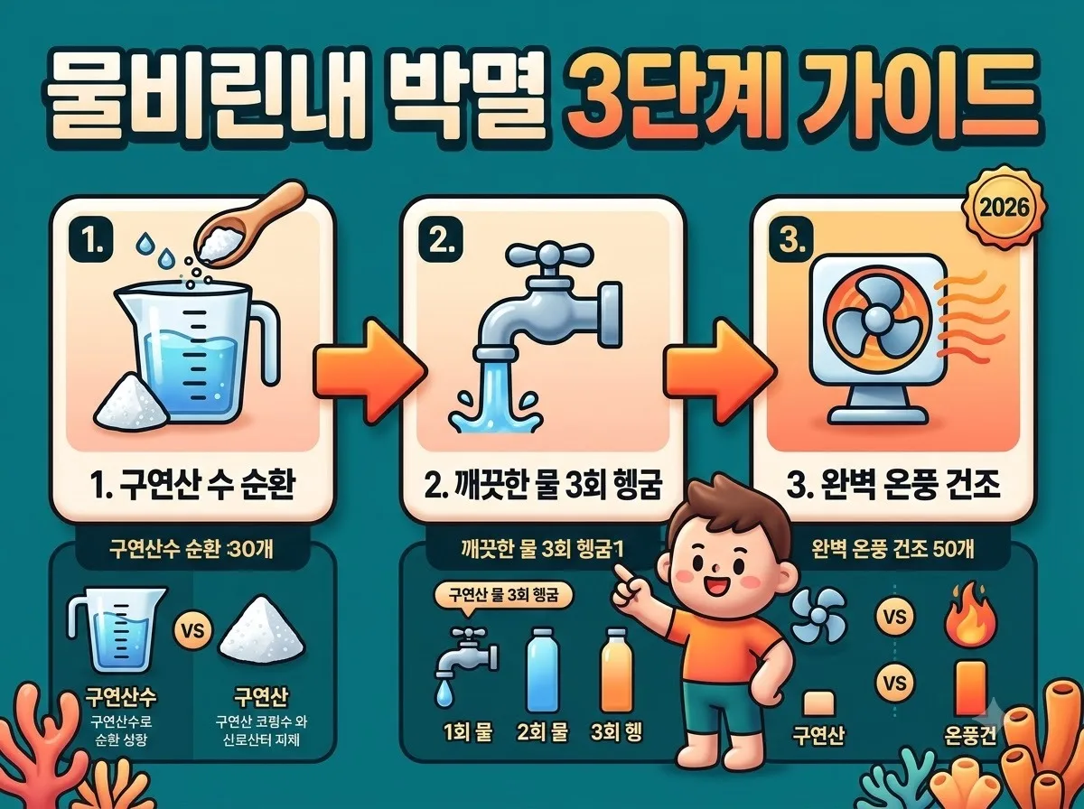 온수매트 물비린내 제거법, 1년 만에 꺼낸 매트 곰팡이 소독법 3단계 이미지 1