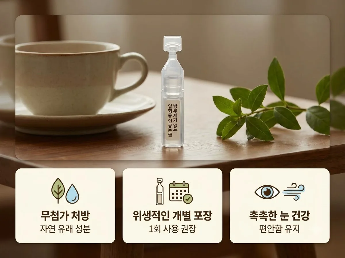 인공눈물 하루 몇 번까지 쓸까? 2026년 안구건조증 관리와 점안 주의점