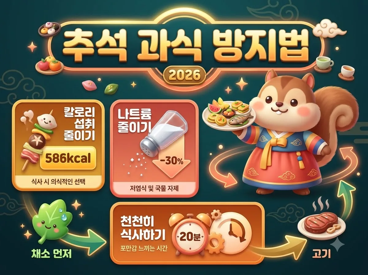 추석 음식 건강하게 먹는 법, 명절 과식 피하는 3가지 비결