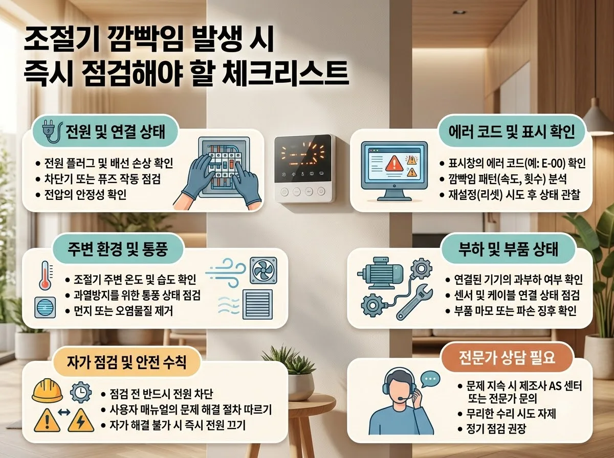 카본매트 조절기 램프 깜빡임 해결: 어댑터 점검 및 안전모드 해제법 이미지 1