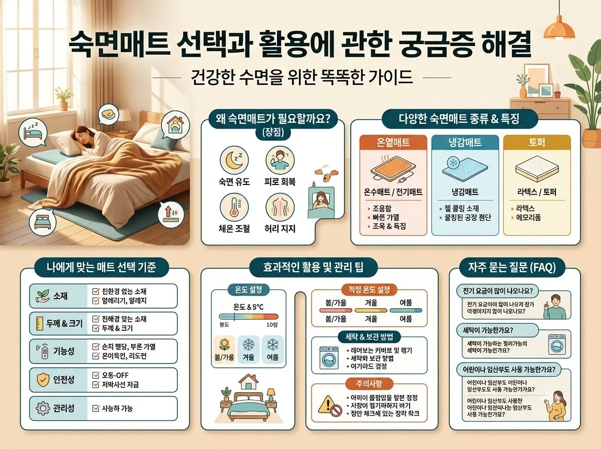 0.5℃ 정밀 제어 숙면매트 수면 효율 2배 높이는 2026년 스마트폰 활용법 이미지 2