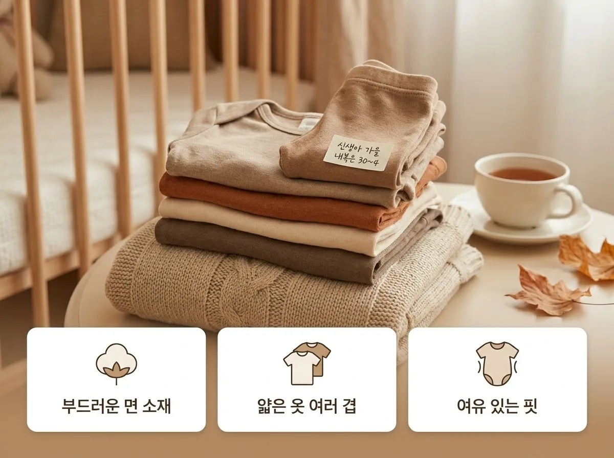 신생아 가을 내복 소재와 두께 고를 때 3가지 필수 확인 항목