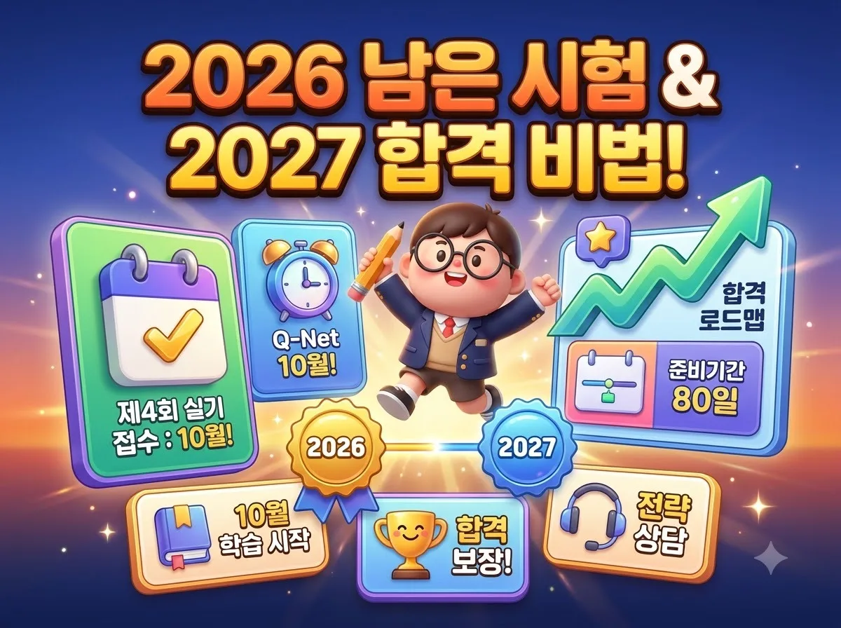 2026 자격증 시험일정 남은 회차와 2027년 합격 위한 준비 방법
