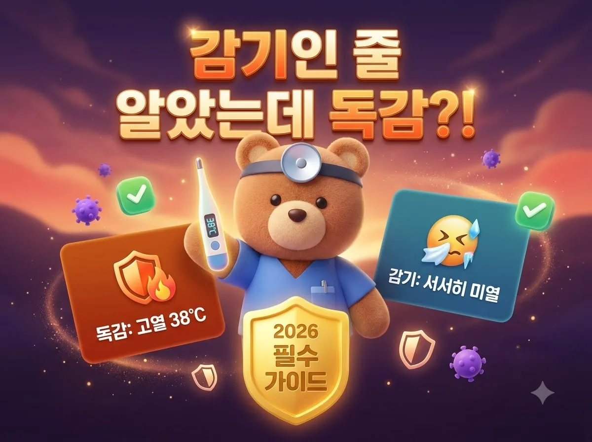 유아 독감 증상 구별법, 감기와 다른 결정적 차이 3가지