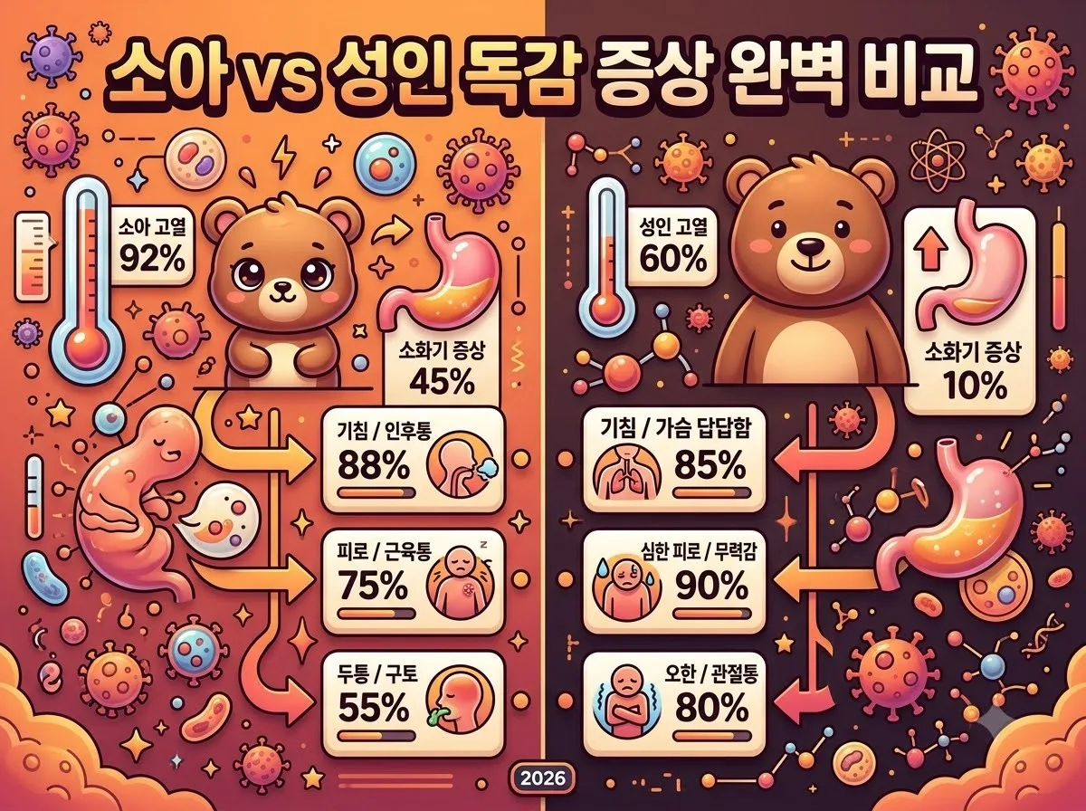 어린이 A형 독감 증상 어른과 다르게 봐야 하는 3가지 핵심 징후 이미지 1