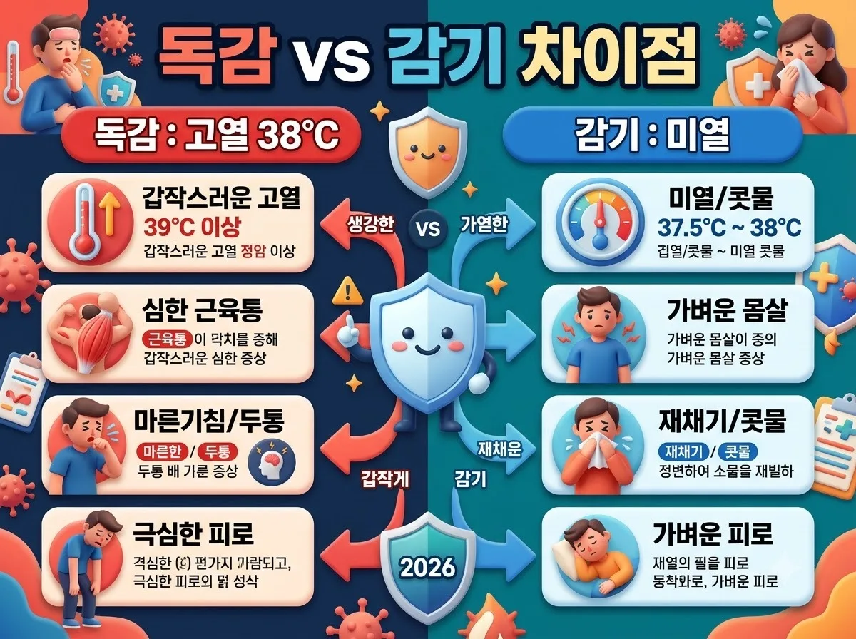 유아 독감 증상 구별법, 감기와 다른 결정적 차이 3가지 이미지 1