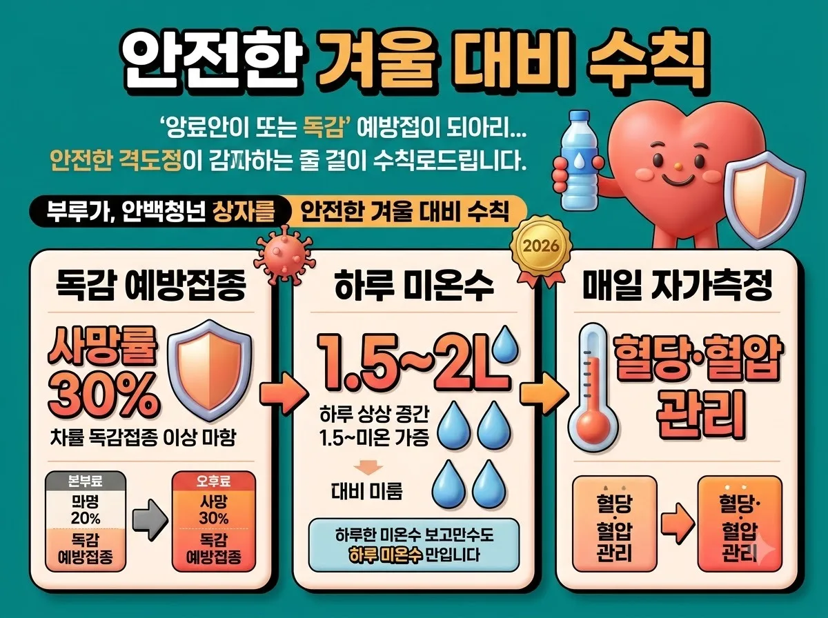 고혈압 당뇨 환자 독감 코로나 감염 시 주의할 점과 3가지 대책 이미지 2