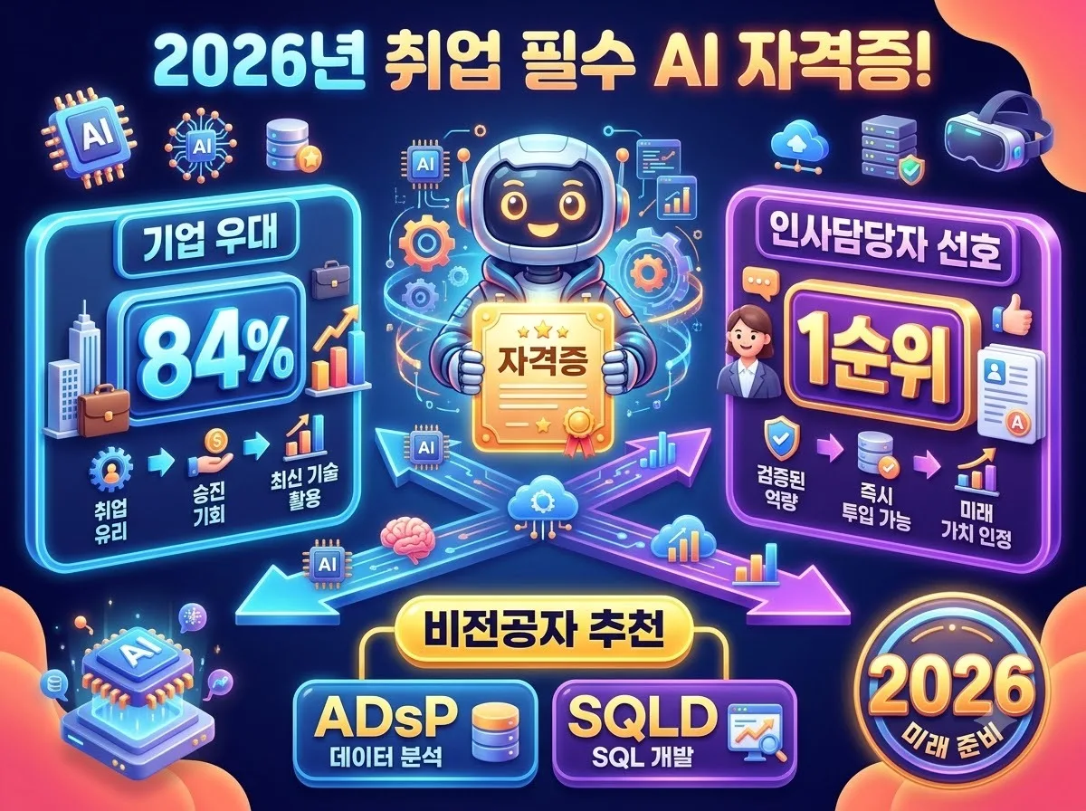 AI 자격증 취업과 업무 활용 추천 분야와 2026년 필수 대비책