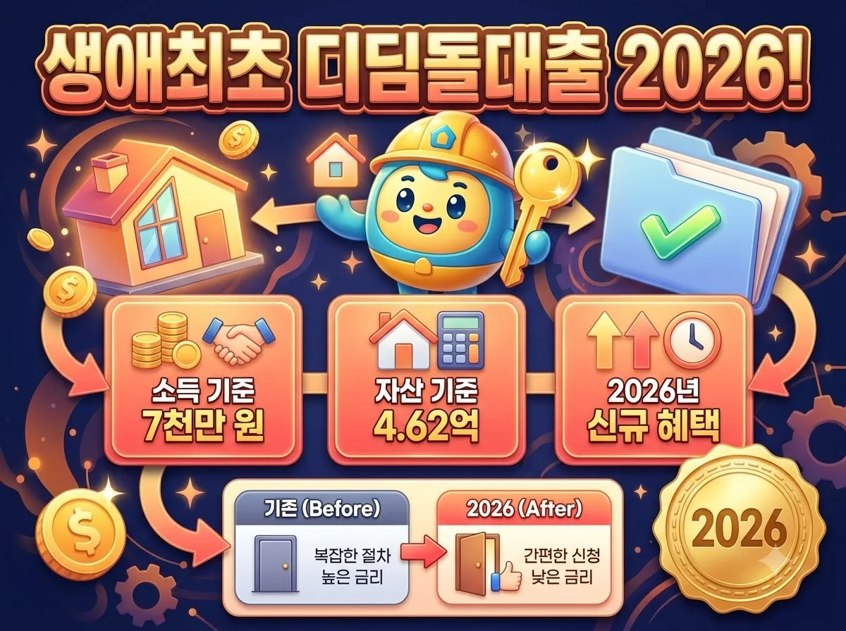 생애최초 디딤돌대출 소득 자격 판정 기준과 주의점 (2026년)