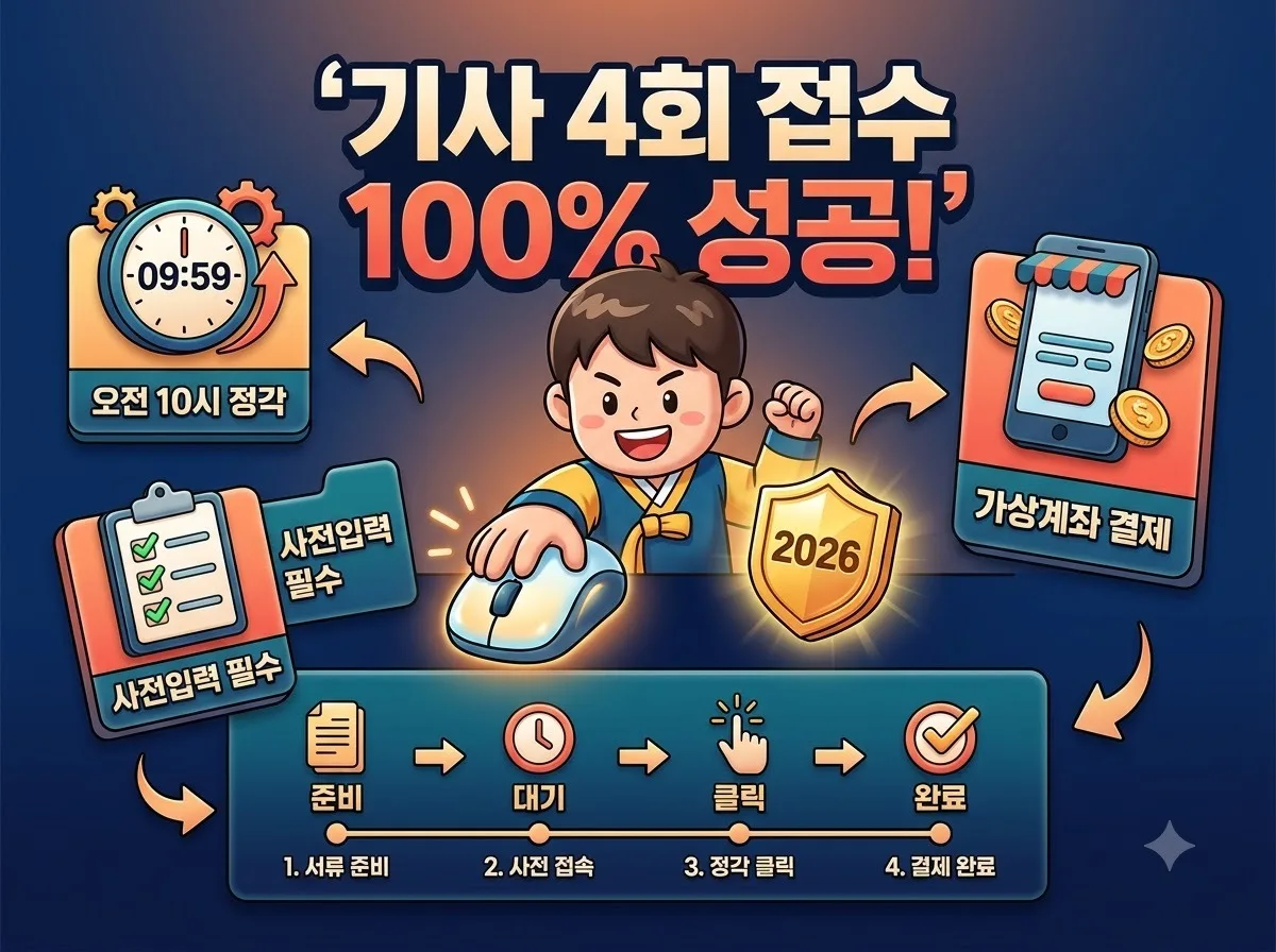 기사 4회 시험일정 2026년 접수 실패를 막는 일자별 핵심 정리