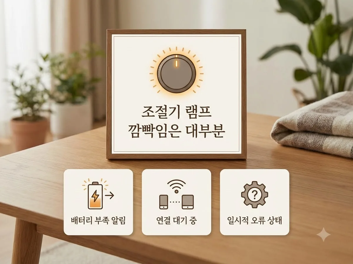 카본매트 조절기 램프 깜빡임 해결: 어댑터 점검 및 안전모드 해제법