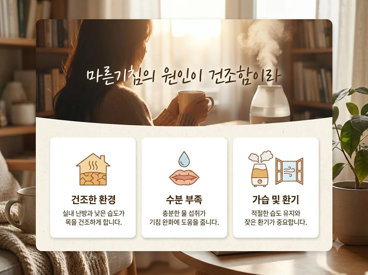 마른기침에 도라지청 정말 좋을까? 2026년 환절기 목 관리 5원칙