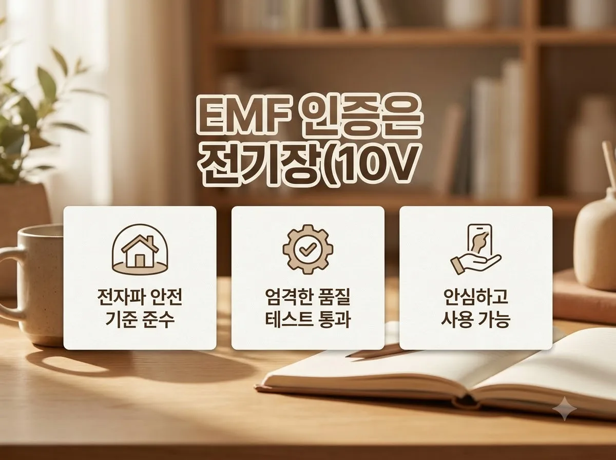 EMF 인증 마크 팩트체크: 2026년 전기장판 무전자파 기준과 주의사항
