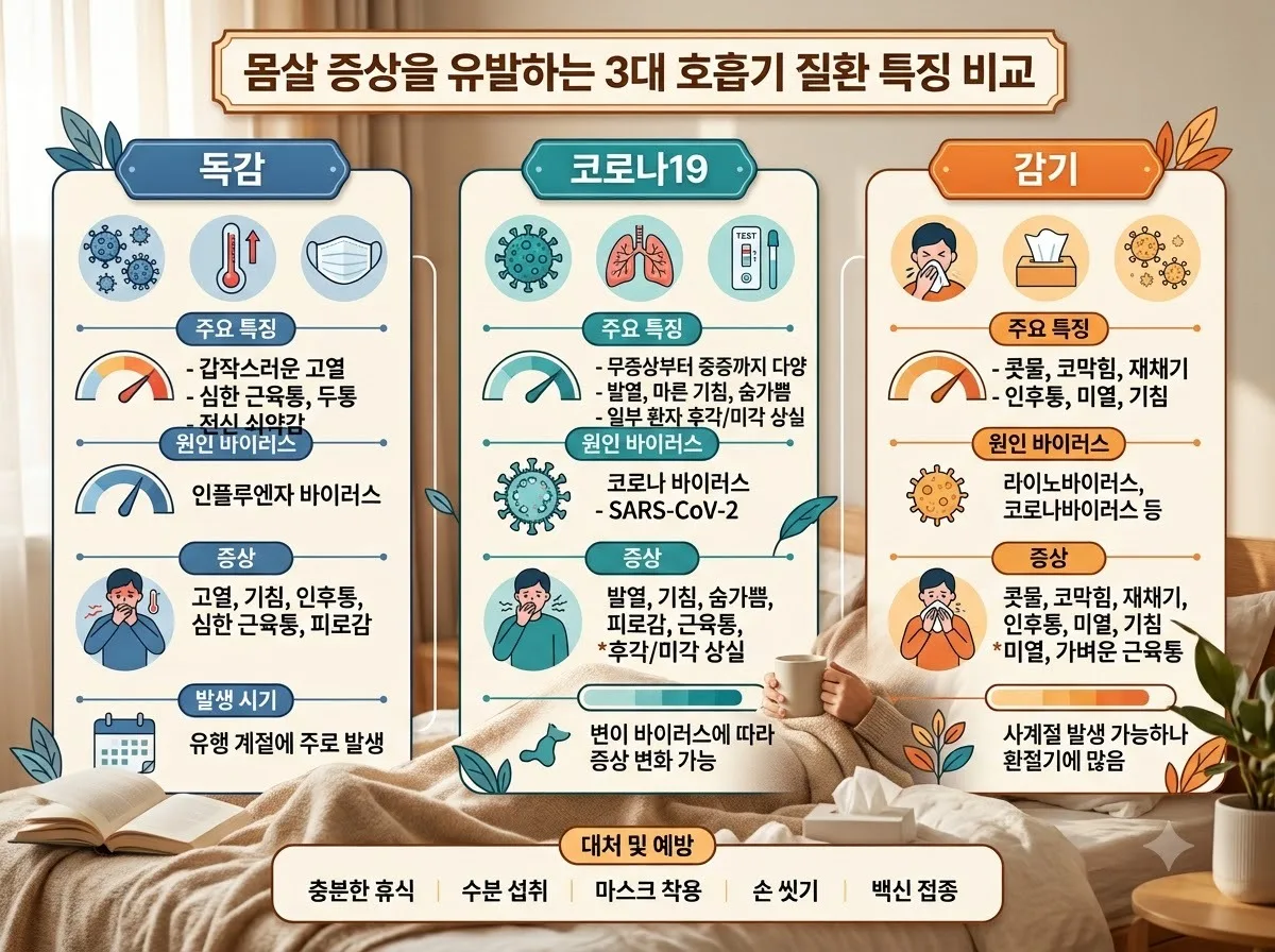 코로나 자가검사 음성인데 몸살 심할 때 확인할 3가지 요인 이미지 2