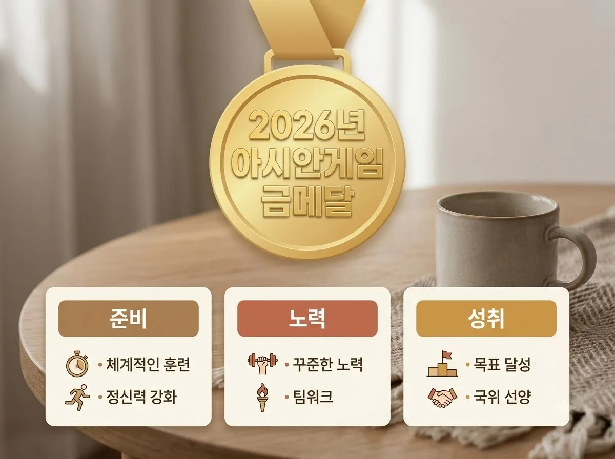 아시안게임 메달별 연금 점수 체계: 2026년 국민체육진흥공단 지급 기준