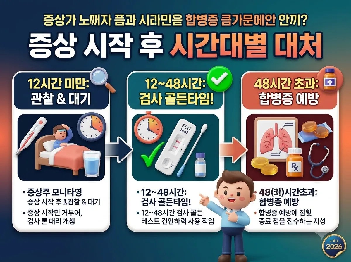 독감 검사 언제 받나? 증상 시작 후 12~48시간 골든타임인 이유 이미지 1
