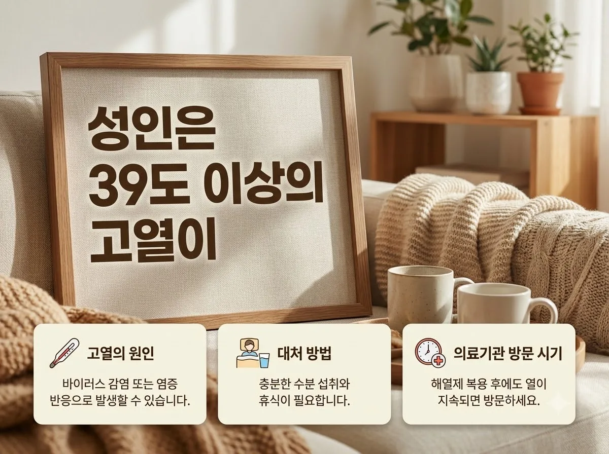 고열 발생 시 병원 방문 기준 2026년 성인과 영유아 대처 요령