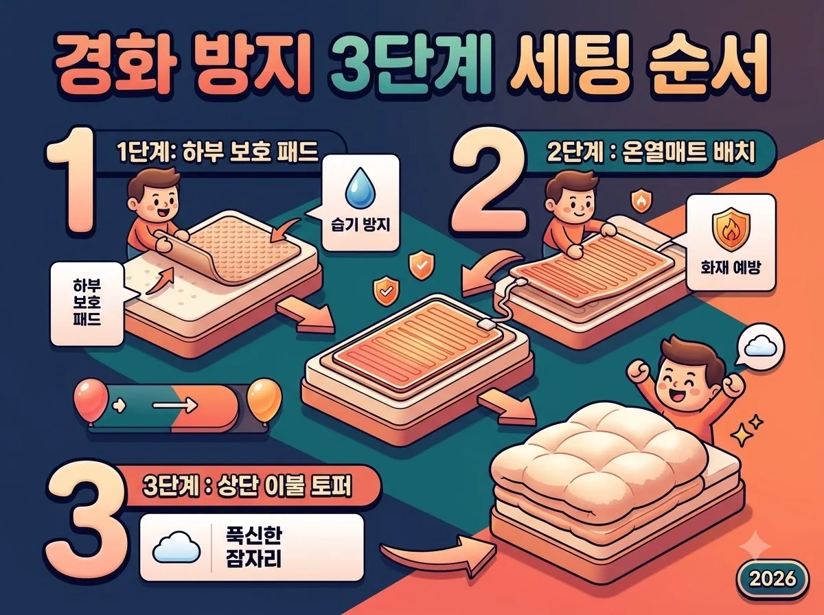 메모리폼 온열매트 사용법, 라텍스 경화 막는 3가지 패드 세팅법 이미지 2