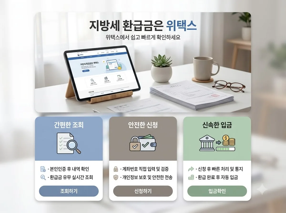 지방세 환급금 신청 방법, 2026년 잠자는 세금 조회부터 지급까지