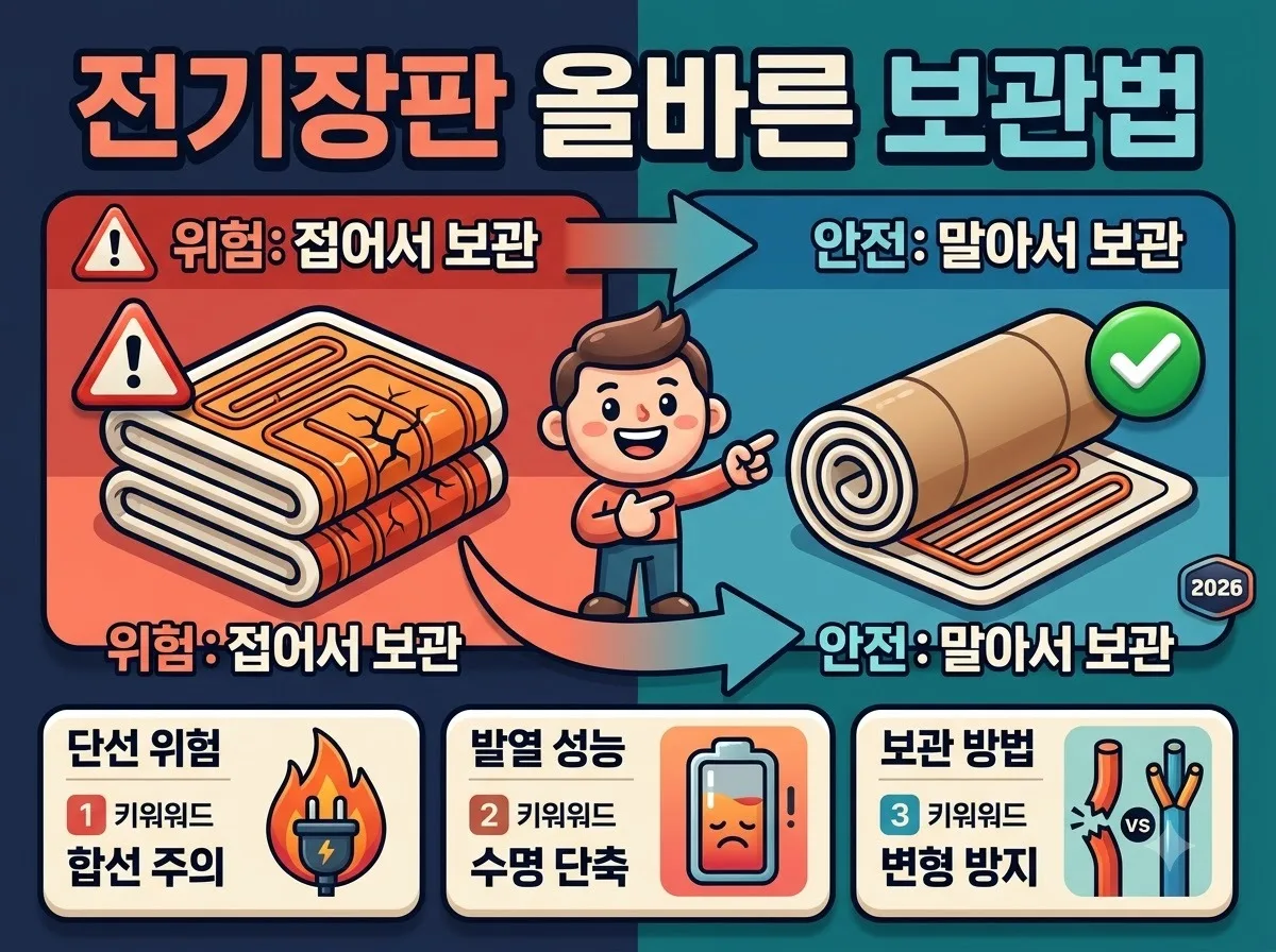전기장판 화재 예방을 위한 열선 꺾임 자가 진단법 이미지 2