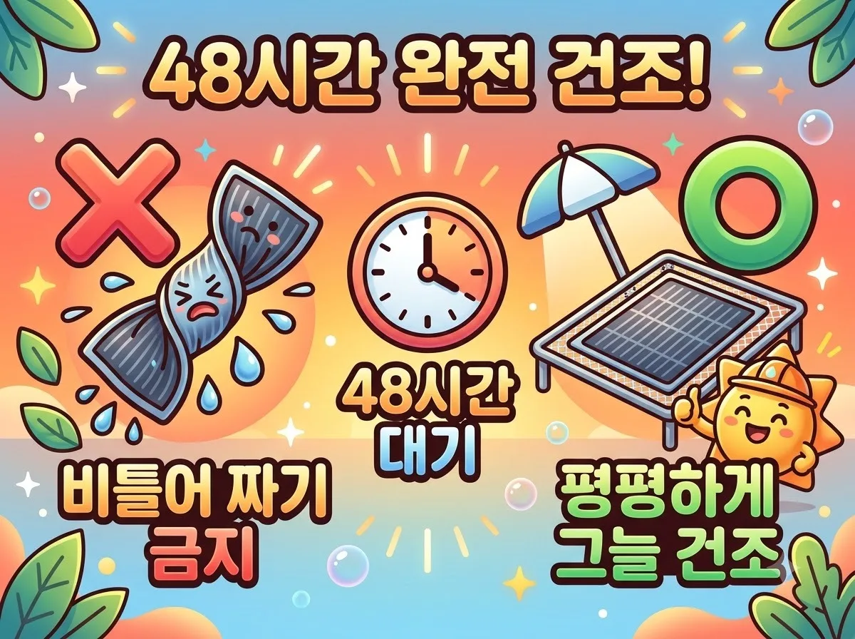 탄소매트 세탁기 물세탁 3단계, 단선 막는 안전 건조법 이미지 2