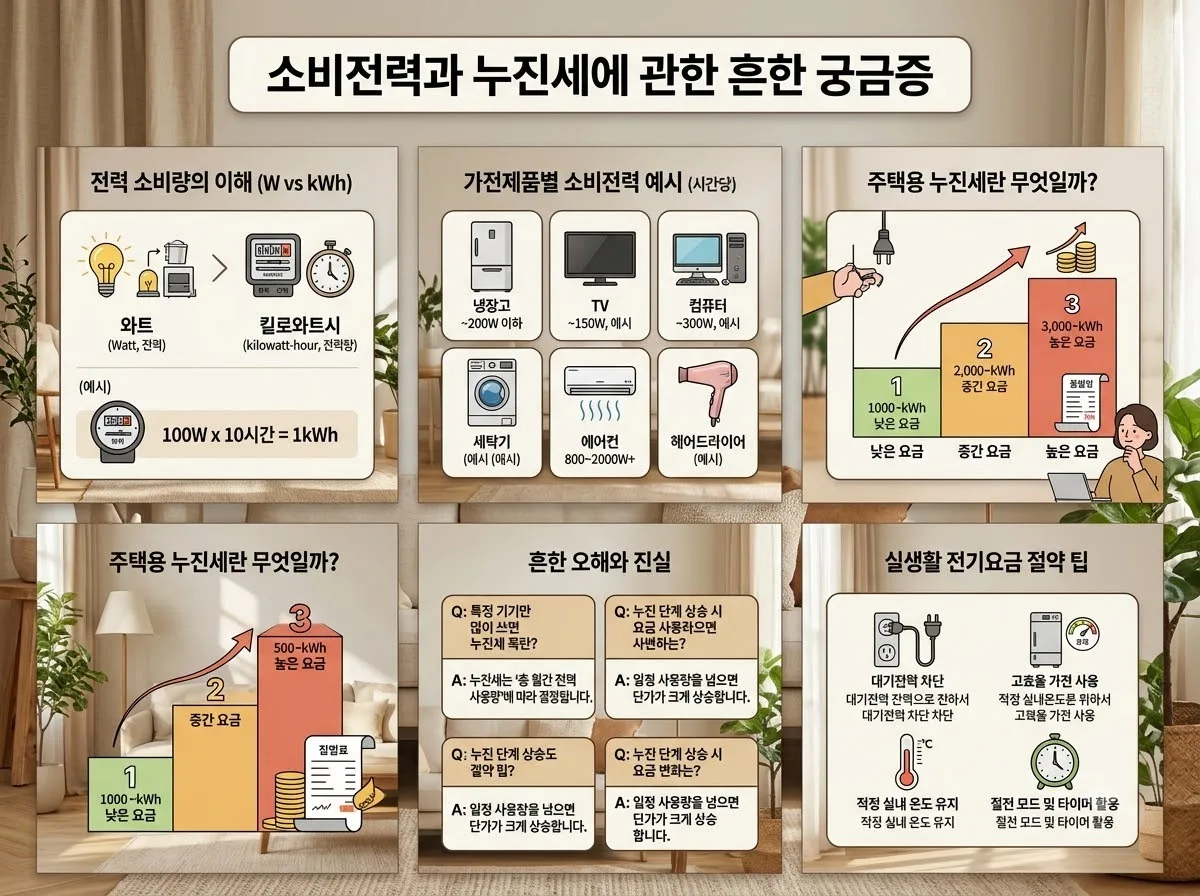 1인 가구 원룸 전기요 추천, 2026년 소비전력과 전기세 누진 구간 점검 이미지 1
