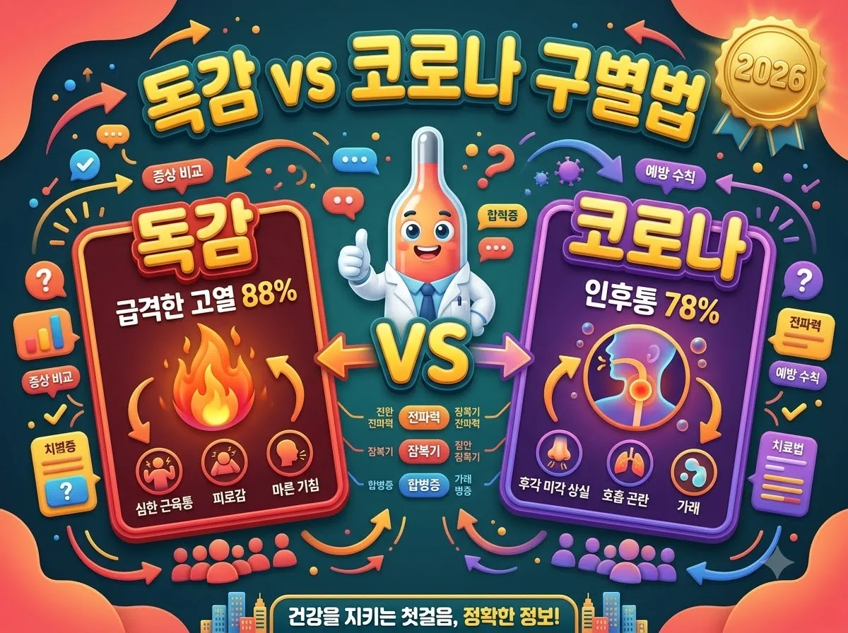 유아 고열 지속 시 독감 코로나 구별법과 2026년 대처 가이드