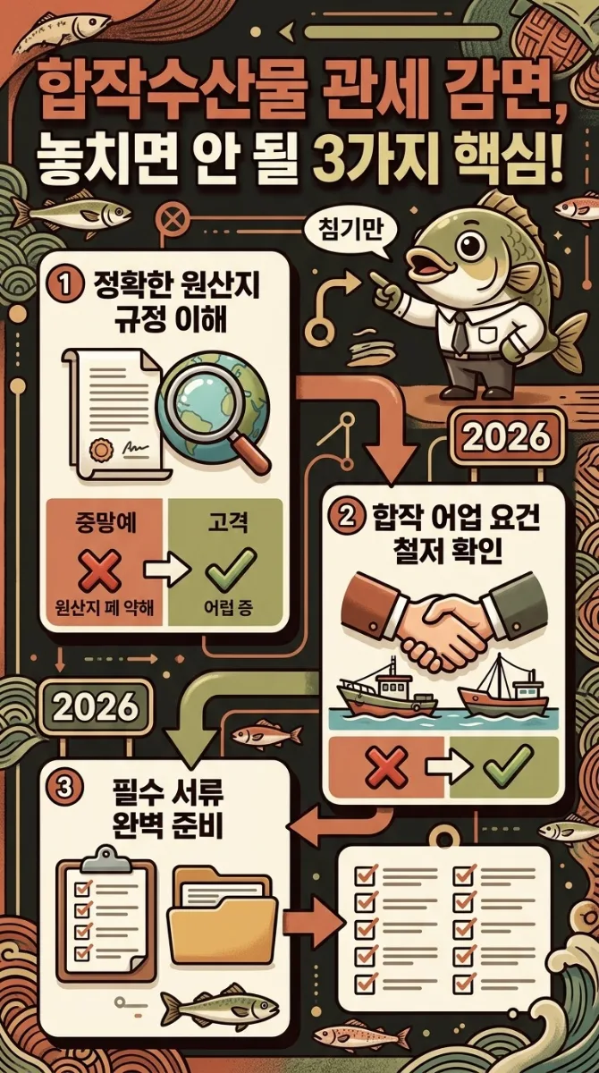 2026년 합작수산물 관세 감면, 놓치기 쉬운 3가지 조건 이미지 1