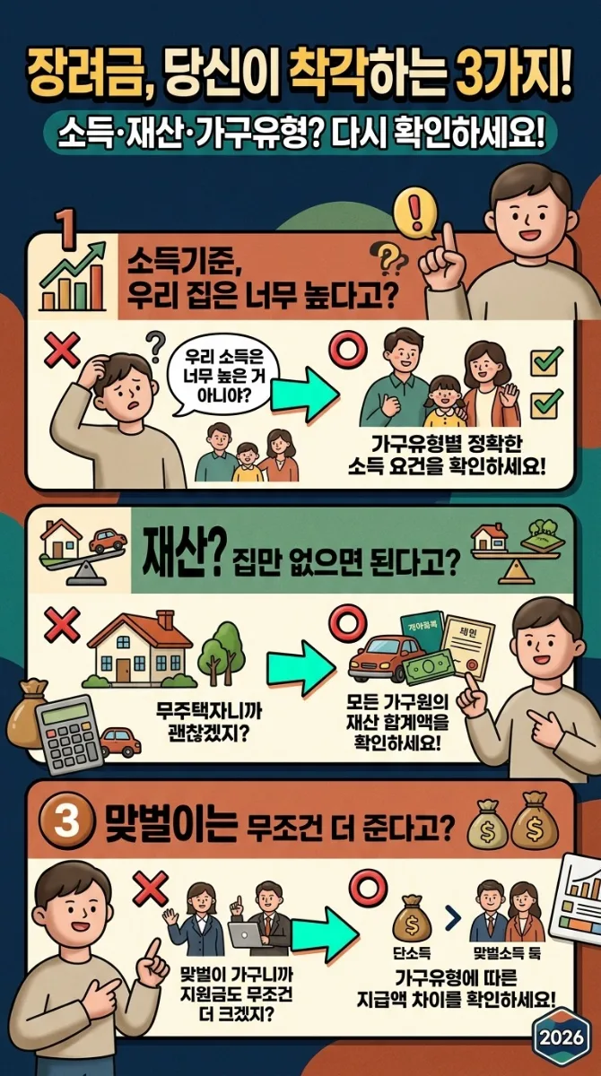 2026년 근로·자녀장려금, 신청 시 흔한 오해 3가지와 주의점 이미지 1
