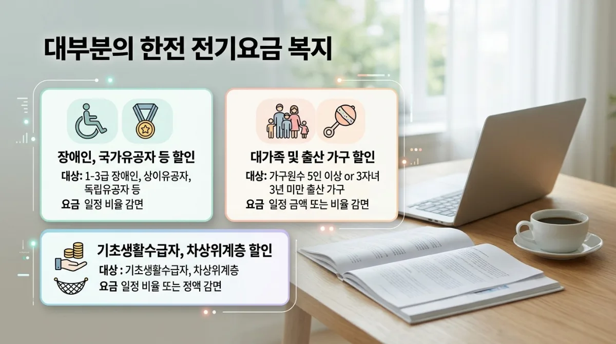 한전 전기요금 복지할인, 2026년 자동 적용 오해와 소급 신청 3가지 조건