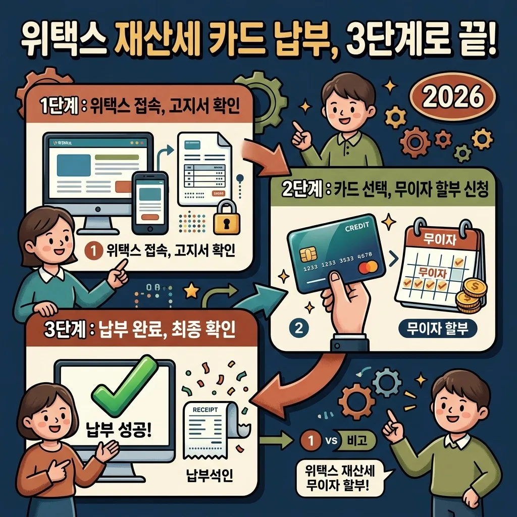 2026년 재산세 카드 무이자 할부, 위택스 납부 전 놓치기 쉬운 3가지 조건 확인 이미지 1