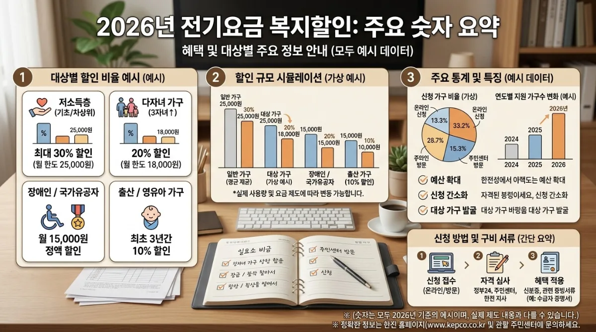 한전 전기요금 복지할인, 2026년 자동 적용 오해와 소급 신청 3가지 조건 이미지 1