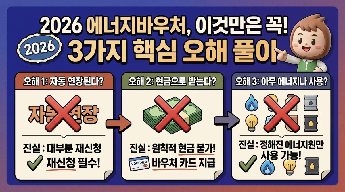2026년 에너지바우처, 작년에 받았다면 재신청 필요할까? 현금 수령 오해 3가지 이미지 1