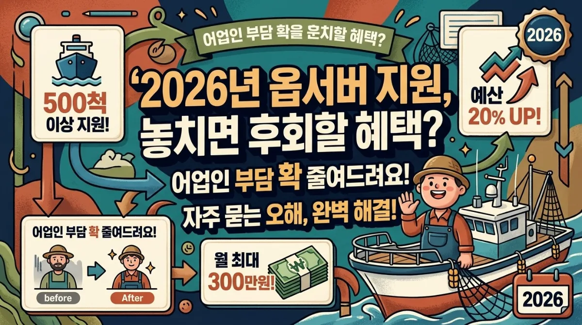 옵서버 승선경비 지원, 2026년 신청 혜택과 흔한 오해 3가지