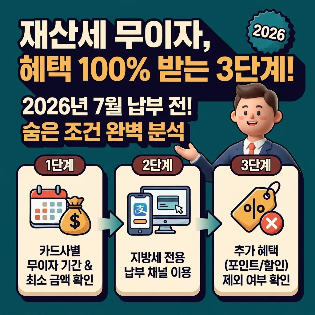 2026년 7월 재산세 카드 무이자 납부, 놓치기 쉬운 조건 3가지 이미지 1