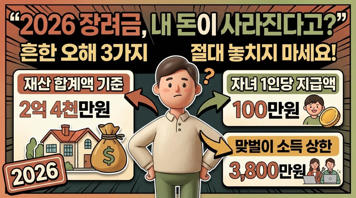 2026년 근로·자녀장려금, 신청 시 흔한 오해 3가지와 주의점
