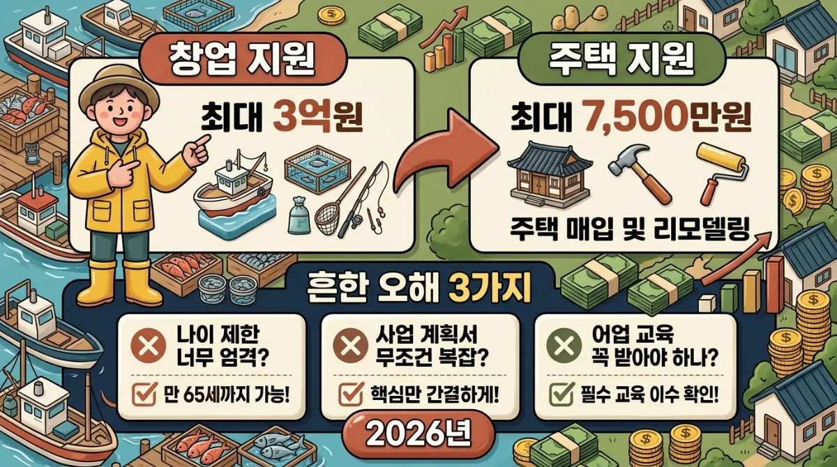 2026년 귀어 창업 주택구입 지원: 흔한 오해 3가지와 신청 가이드 이미지 1