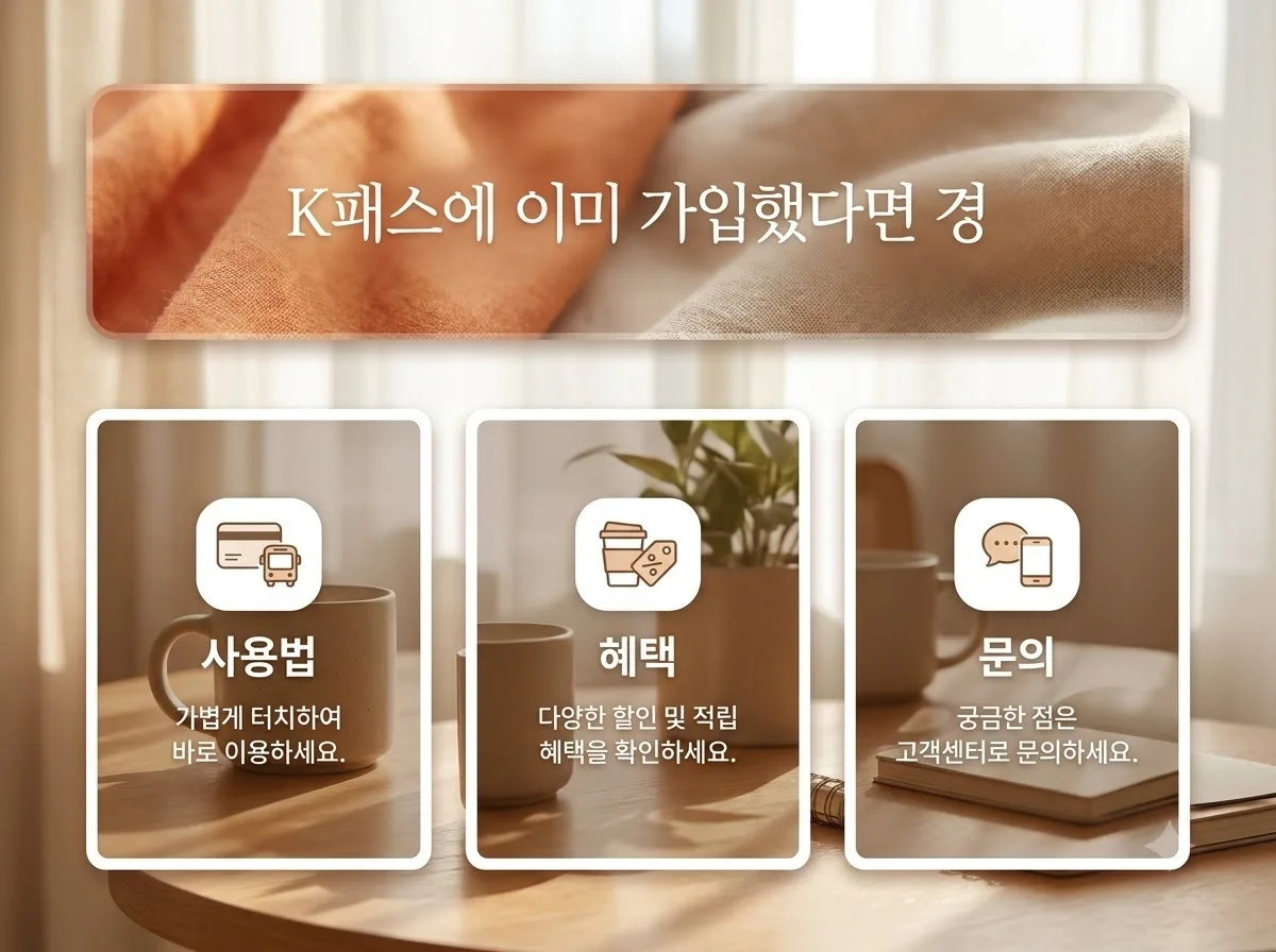 K패스 가입자 경기패스 추가 신청 필요할까? 경기도민 혜택 적용 조건 핵심을 요약한 대표 썸네일 이미지