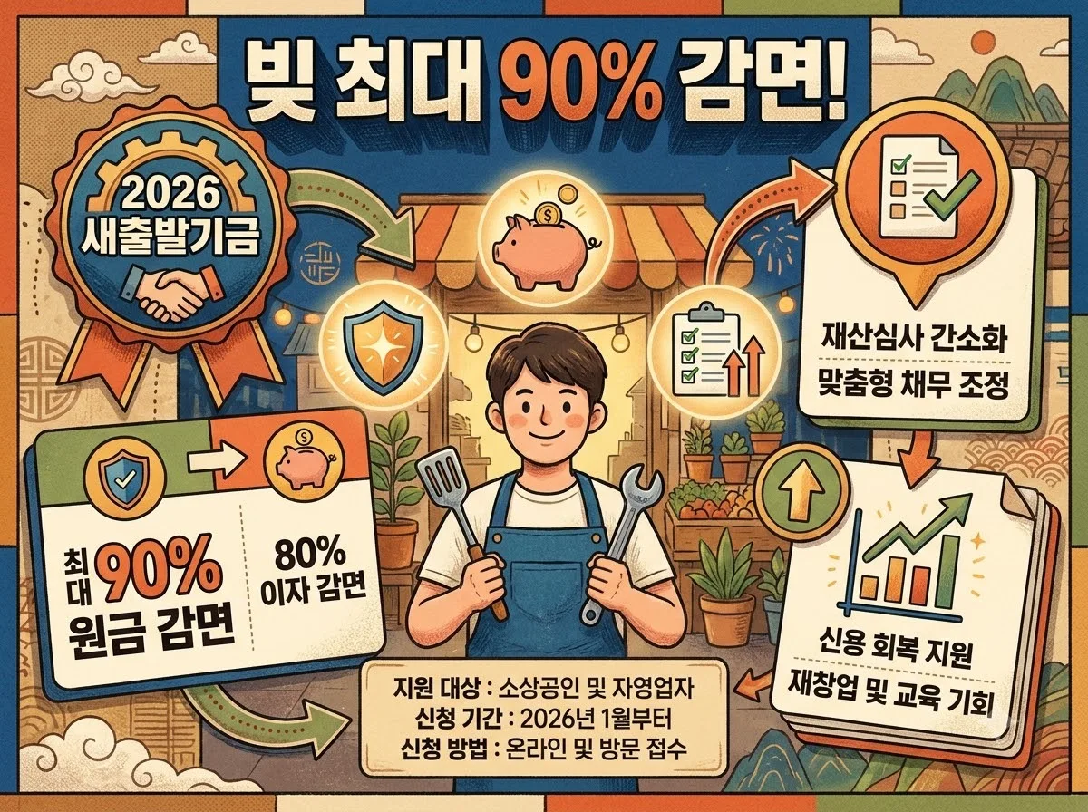 2026 새출발기금 신청 대상 조건과 재산심사 기준 총정리
