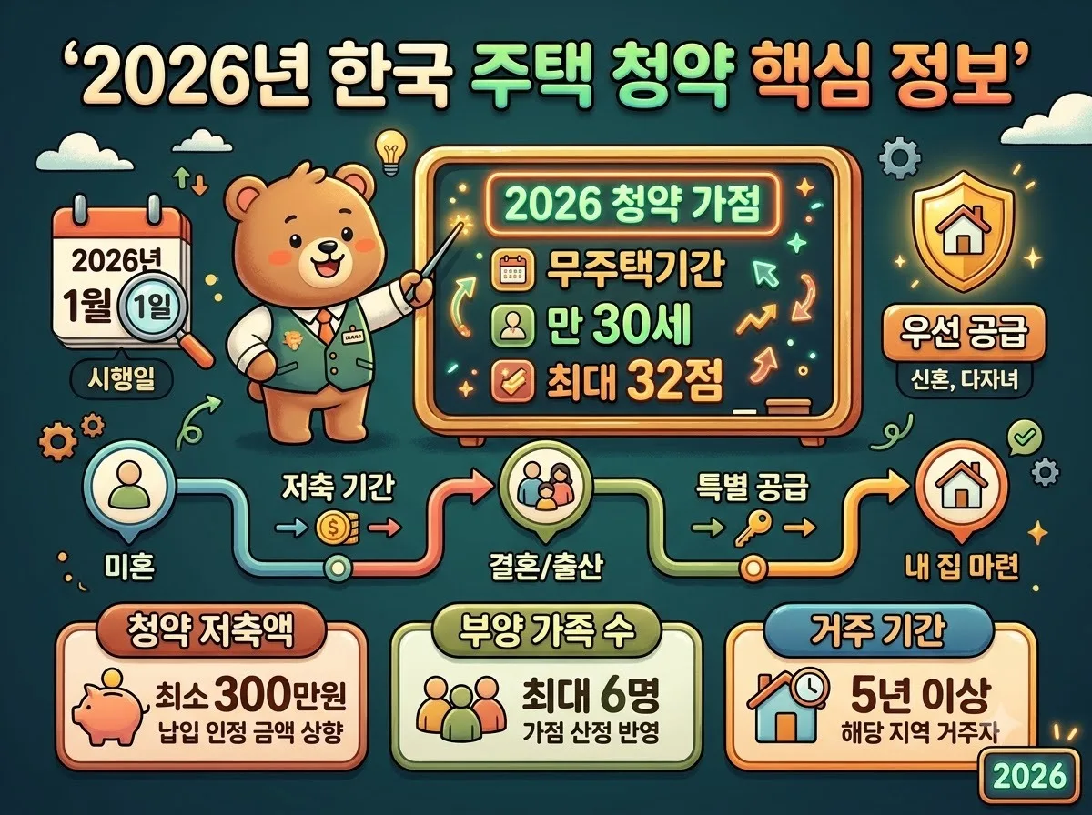 2026년 청약 무주택기간 계산 방법과 배우자 세대원 판단 기준