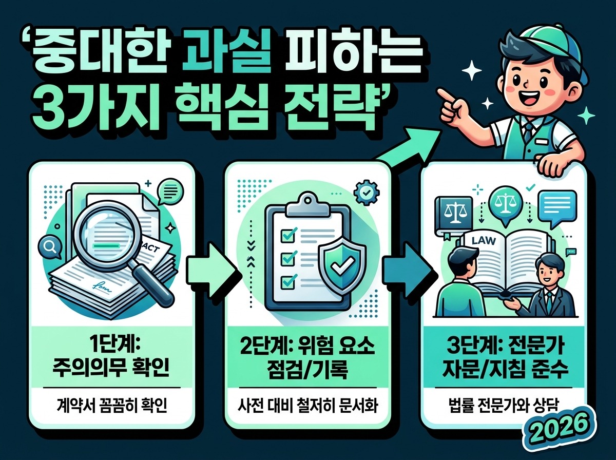 중대한 과실, 2026년 법적 책임과 피하는 3가지 핵심 전략 이미지 2