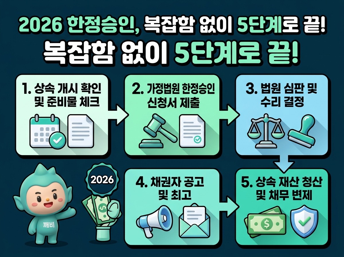 2026년 한정승인절차, 복잡함 없이 상속 채무 해결 5단계 가이드 이미지 1
