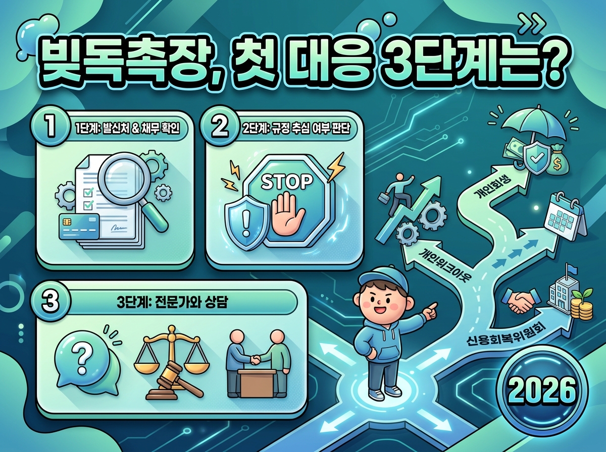 빚독촉장 받았을 때, 2026년 대응 5단계 체크리스트 이미지 1