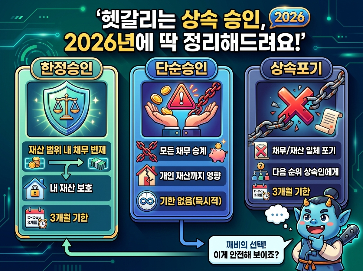 2026년 한정승인절차, 복잡함 없이 상속 채무 해결 5단계 가이드 이미지 2