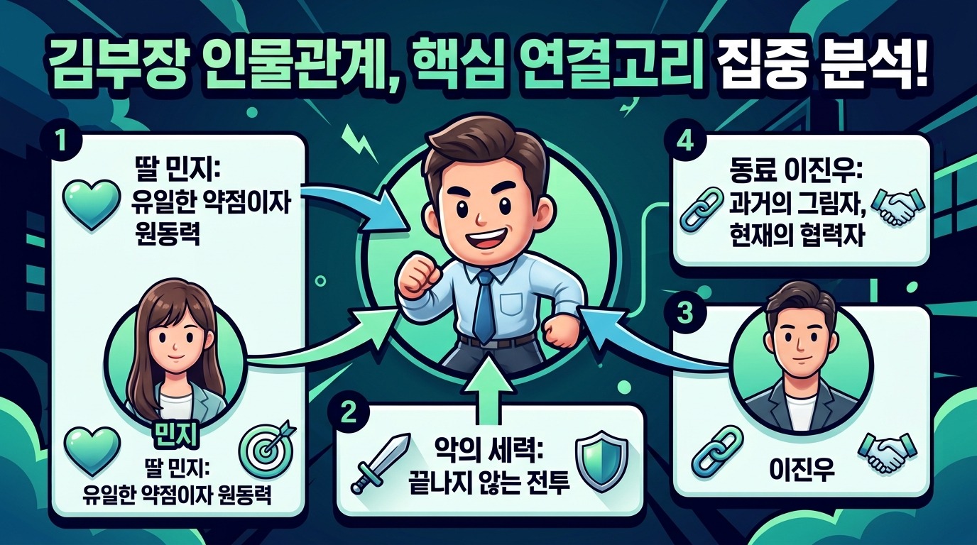 2026년 김부장 핵심 출연진 완벽 해부: 웹툰 인물관계 체크리스트 이미지 2